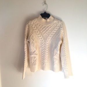Ivory Cable Knit Sweater